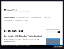Tablet Screenshot of michigan-test.com